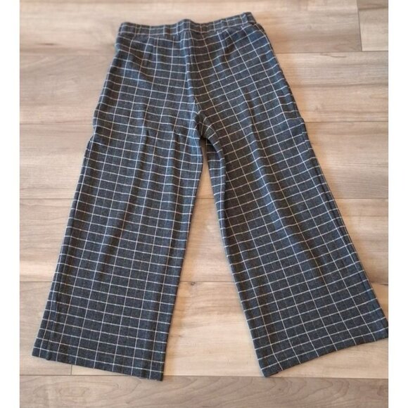 J. Jill Black Check Pleated Full Leg Cropped Ponte Pant Size XS - Picture 4 of 13